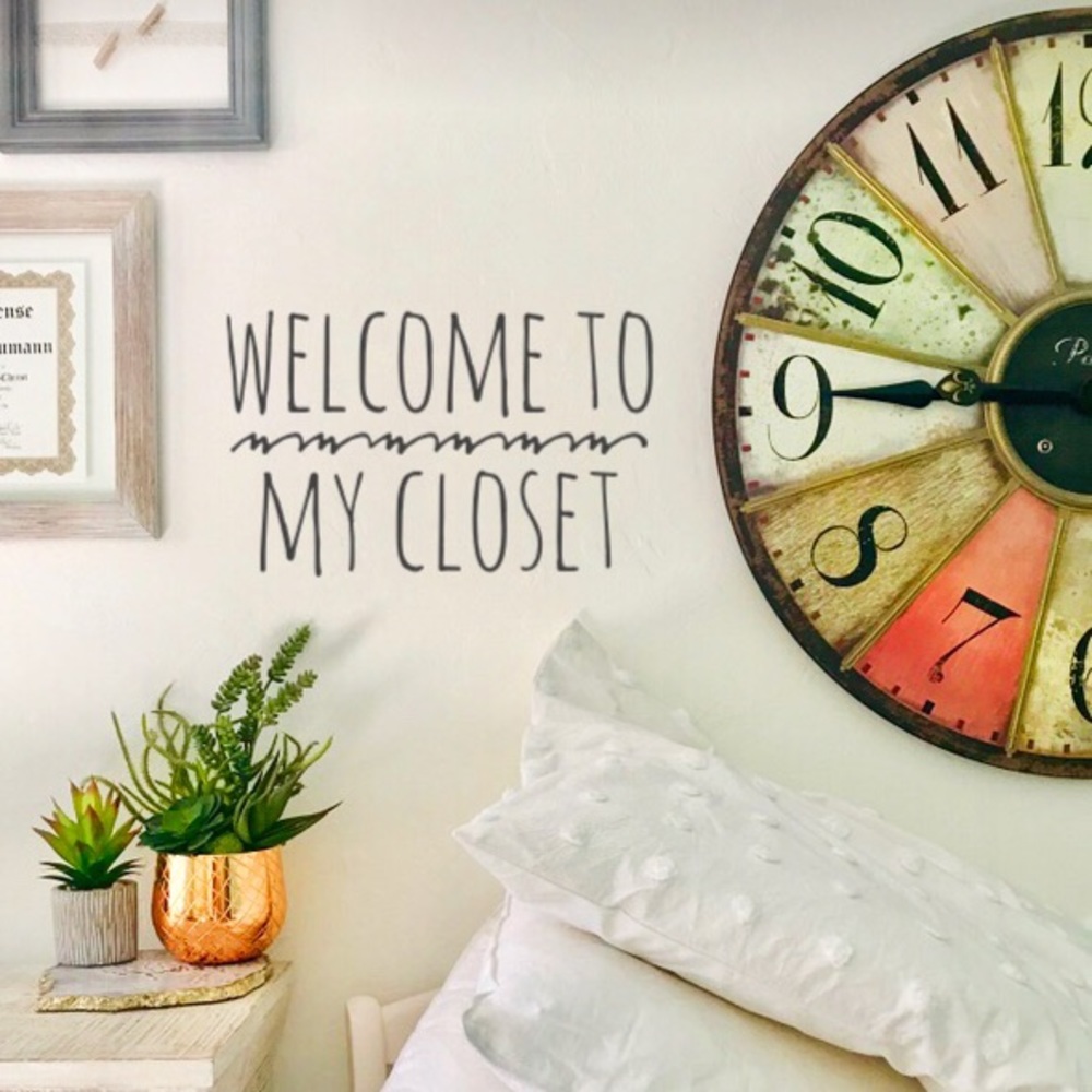 Welcome to my closet!